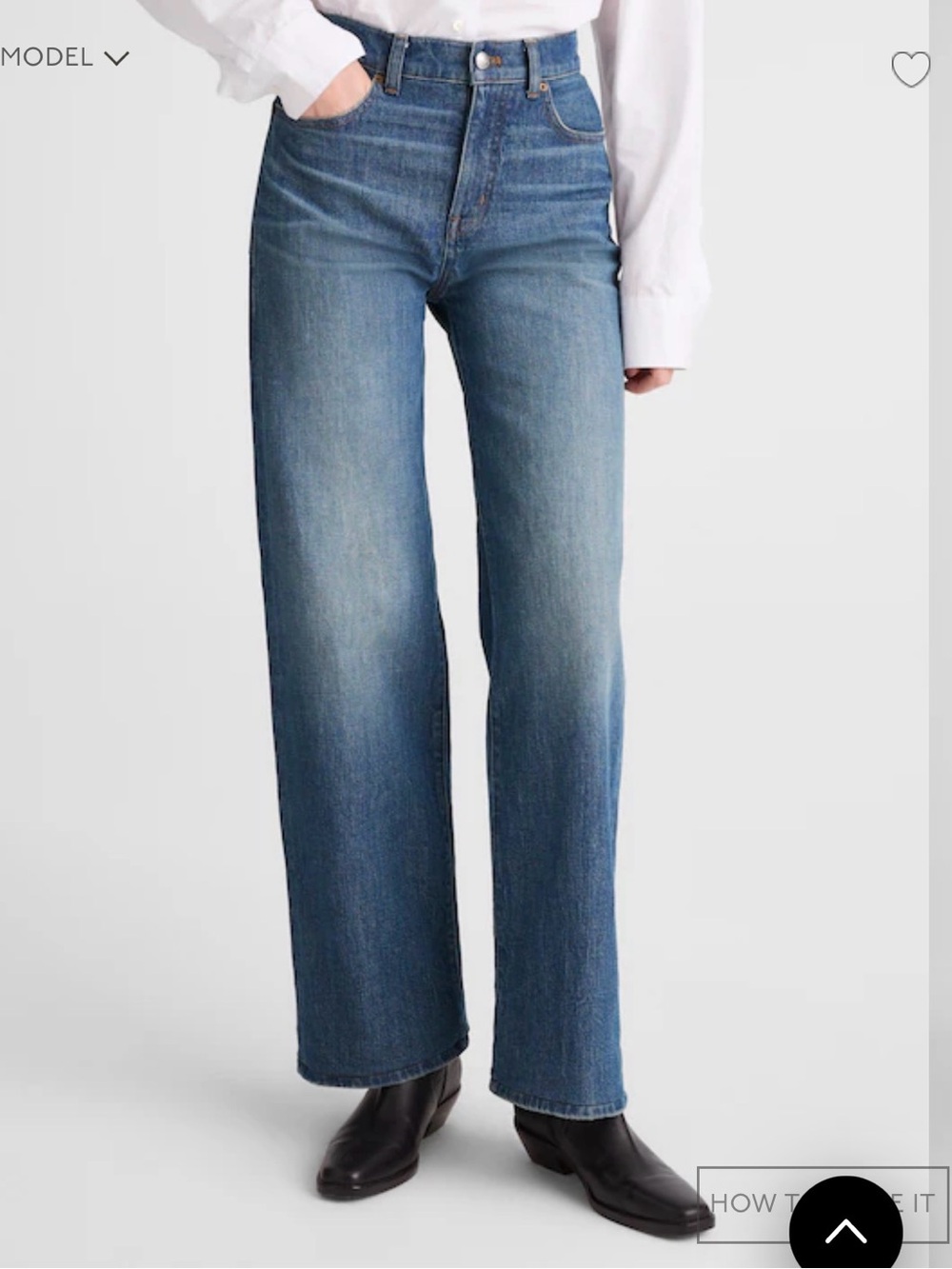 Madewell Women's Blue perfect vintage wide leg jeans 30 like new